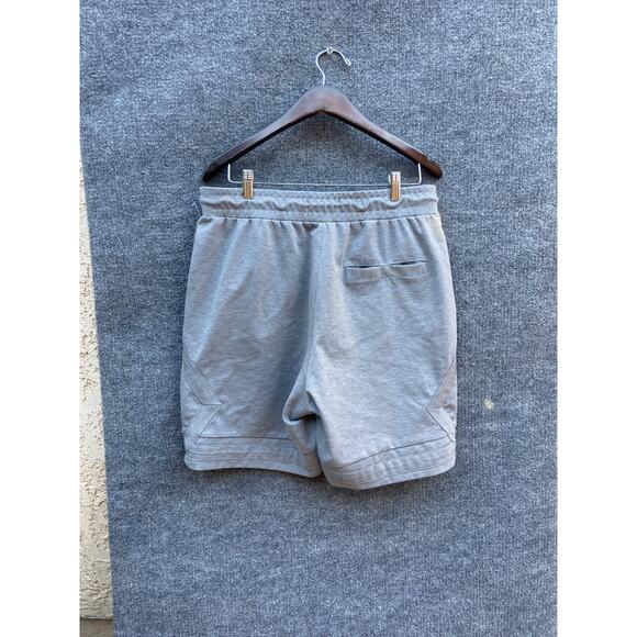 Nike Jordan Sweat Shorts Mens Large Heather Gray Jumpman Drawstring Athletic - Picture 3 of 9